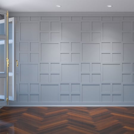 Large Carlisle Decorative Fretwork Wall Panels In Architectural PVC, 40 7/8W X 23 3/8H X 3/8T